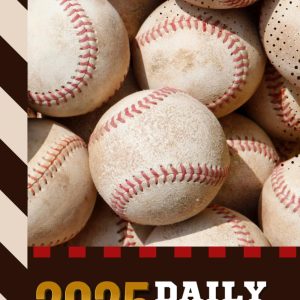 2025 Daily Diary: Hardcover / One Page Per Day / 6x9 Dated Organizer With Hourly Planner - 1 Hour Time Slots / To Do List / Notes Section / Scheduling Gift / Baseball Softball - Sports Theme Cover