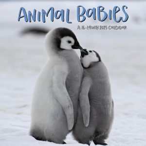 2025 Animal Babies Mini Wall Calendar