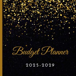 5 Year Budget Planner 2025-2029: Monthly Budget Tracker to Record and Track Your Bills Expenses & Savings for Five Years from January 2025 to December 2029.