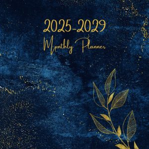 2025-2029 Monthly Planner: 5 year Calendar with Holidays and Inspirational Quotes | 60 Months from January 2025 to December 2029 | Large Size 8.5x11"