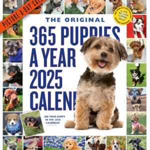 365 Puppies-A-Year Picture-A-Day® Wall Calendar 2025