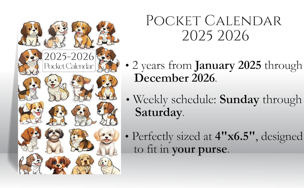 POCKET CALENDAR 2025 2026