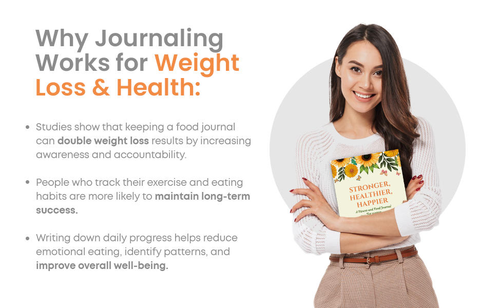 Lady with her journal. Facts about journaling.