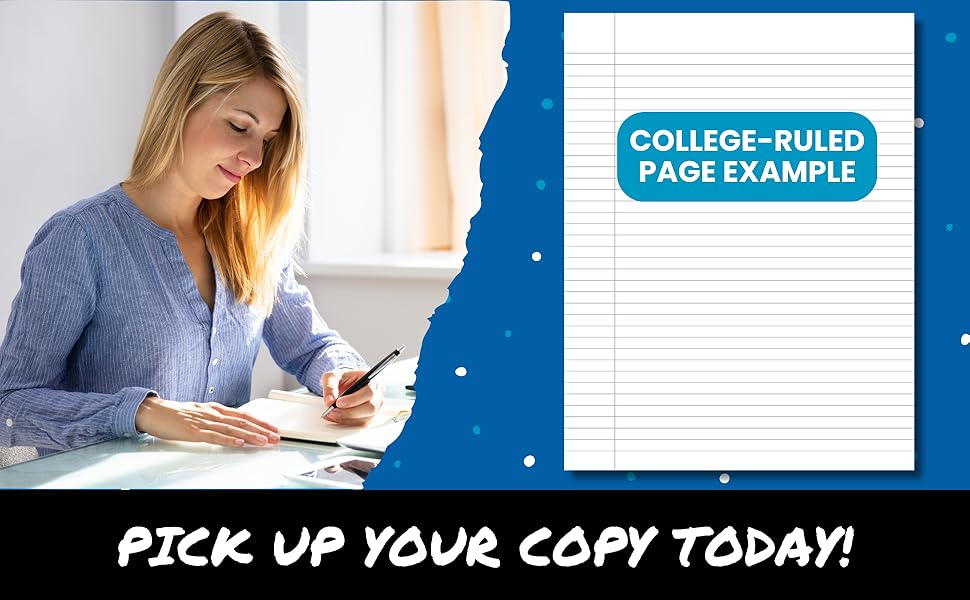 College-ruled page example