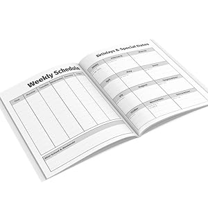 Weekly schedule and important dates