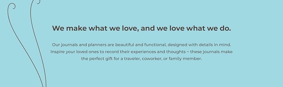 Blank journals, travel planners, notebook, designed with details in mind, travel gift, occupation