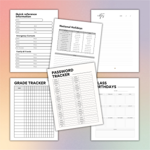 Teacher additional pages