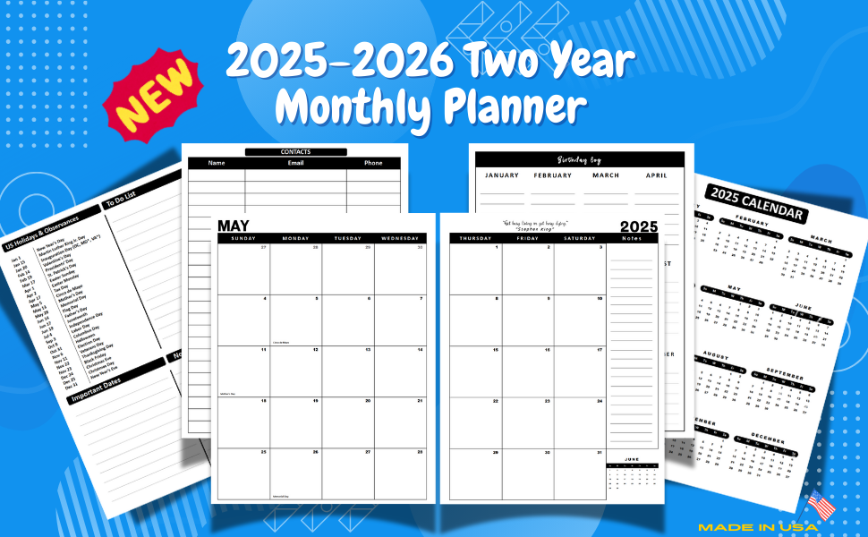 2025-2026 Monthly Planner