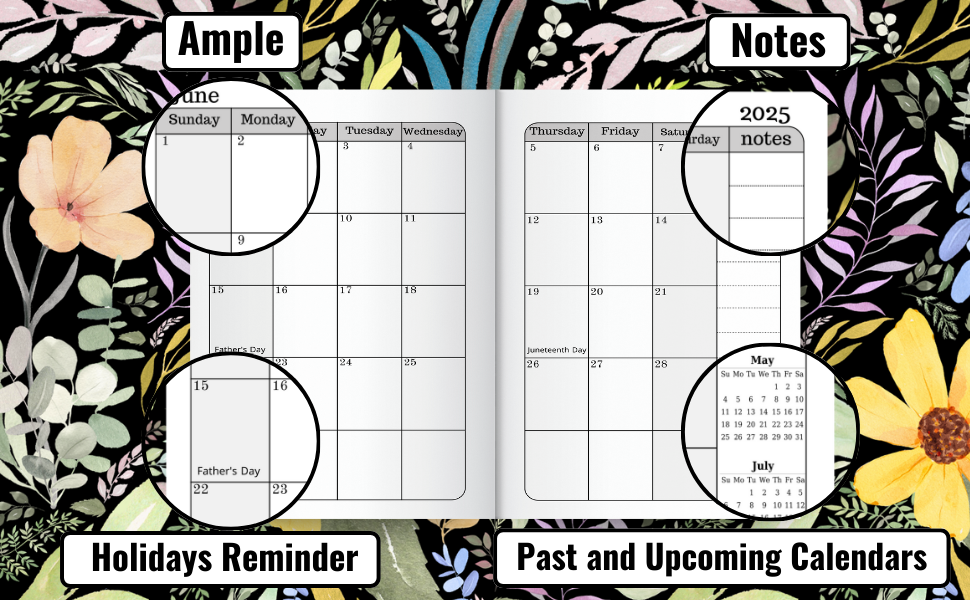 pocket calendar 2025-2026 for purse
