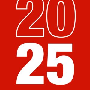 2025: Diary A5 Week to View on 2 Pages Weekly Journal Agenda WO2P Planner Full Year Jan to Dec 25 Horizontal Layout | Notes, Calendars, Moon Phases | Bright Red Cover