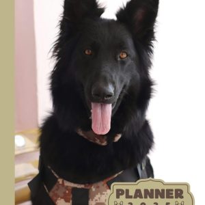 black German shepherd planner 2025: monthly and weekly 2025 | Black German shepherd A4 2025 Diary | From Jan to Dec | Planning Giftable Perfect Gift ... Perfect For Dog Lover, Extra Notes Pages