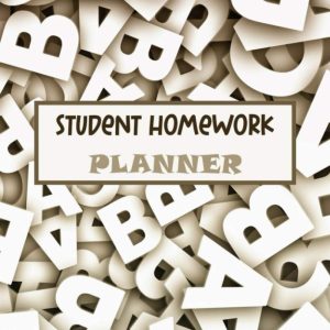 Independently Published Student Homework Planner. Weekly Undated Academic Planner Assignment Agenda for Elementary School Students (2016) - 8.5'x11' - Paperback