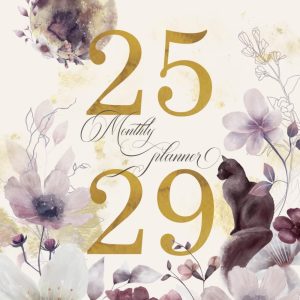 2025-2029 Monthly Planner: 5 Year Calendar Organizer [Black Cat]