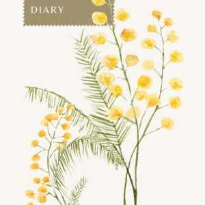 2025 Diary A5 Week to View with 12 Months Calendar, Vintage Flower Pattern, Planner Notebook Gift for Students and Professionals, Softcover
