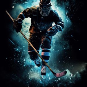 Abstract Ice Hockey Student Planner: Weekly and Monthly Academic Year (Undated) | Assignments and Homework Tracker | Daily Lesson Schedule | For ... and Education Planning | 8.5 x 11 Inches | v5