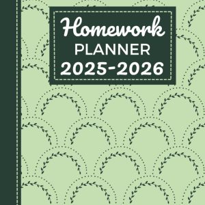 Homework Planner 2025-2026: Simple Homework Organizer for the Academic Year 2025–2026 | Undated Daily Assignment Tracker for Middle School, High School & College Students