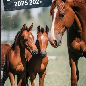 2025-2026 Horse Pocket Calendar: 2 Years Small Monthly Planner For Purse