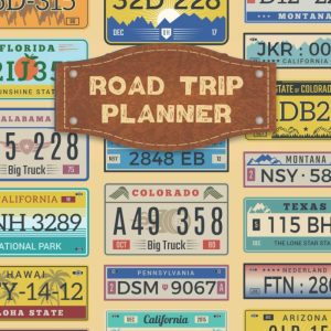 Road Trip Planner: Plan your Itinerary with this Vacation Journal for 19 Trips | Organizer with Checklist and Budget Planning | Travel Gifts for Travelers & Travel Lovers, RV Campers & Owners