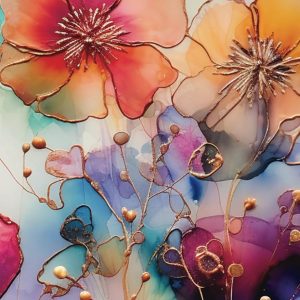 Pocket Calendar 2025-2026: Small Size Two Year Monthly Planner for Purse from January 2025 to December 2026 with Holidays, Watercolor Flower Cover.