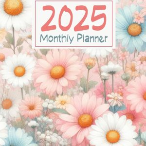 2025 Monthly Planner: Small Size 5x8 Inches | 12 Months from January to December