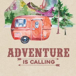 Camping Journal & RV Travel Logbook, Red Vintage Camper Adventure: Road Trip Planner, Caravan Travel Journal, Glamping Diary, Camping Memory Keepsake ... for Campers & RV Retirement Gifts Series)