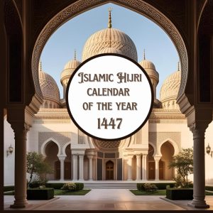 Islamic Hijri Calendar of The Year 1447: Muharram 1447 to Dhul Hijjah 1447, June 2025 to July 2026 , With Islamic Occasions and Year in a Glance