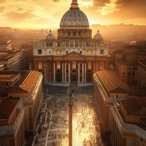 Pocket Calendar 2025-2026: Two-Year Monthly Planner for Purse, 24 Months from January 2025 to December 2026 with Inspirational Quotes | Vatican Rome Italy Cover