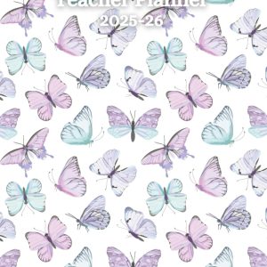 Butterfly Teacher Planner 2025-26: A5 Week-to-view teacher diary for 2025-26 Academic Year, September 2025 to August 2026