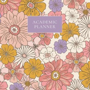 Design Sprinkles Academic Planner for Students, 10 Subjects, Monday-Friday, 12 Months