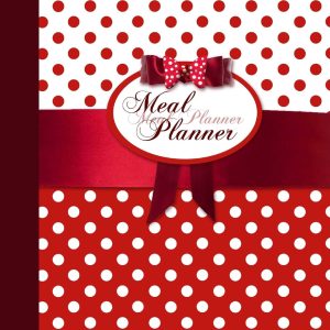 Meal Planner: Weekly Menu Planner with Grocery List [ Softback * Large (8" x 10") * 52 Spacious Records & More * Red Polka Dot] (Food Planners)