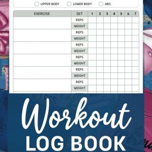 Workout Log book: Fitness Record Tracker & Journal for Personal Training, Gym Log and Weight Lifting planner | 120 pages | 6 x 9 inches.