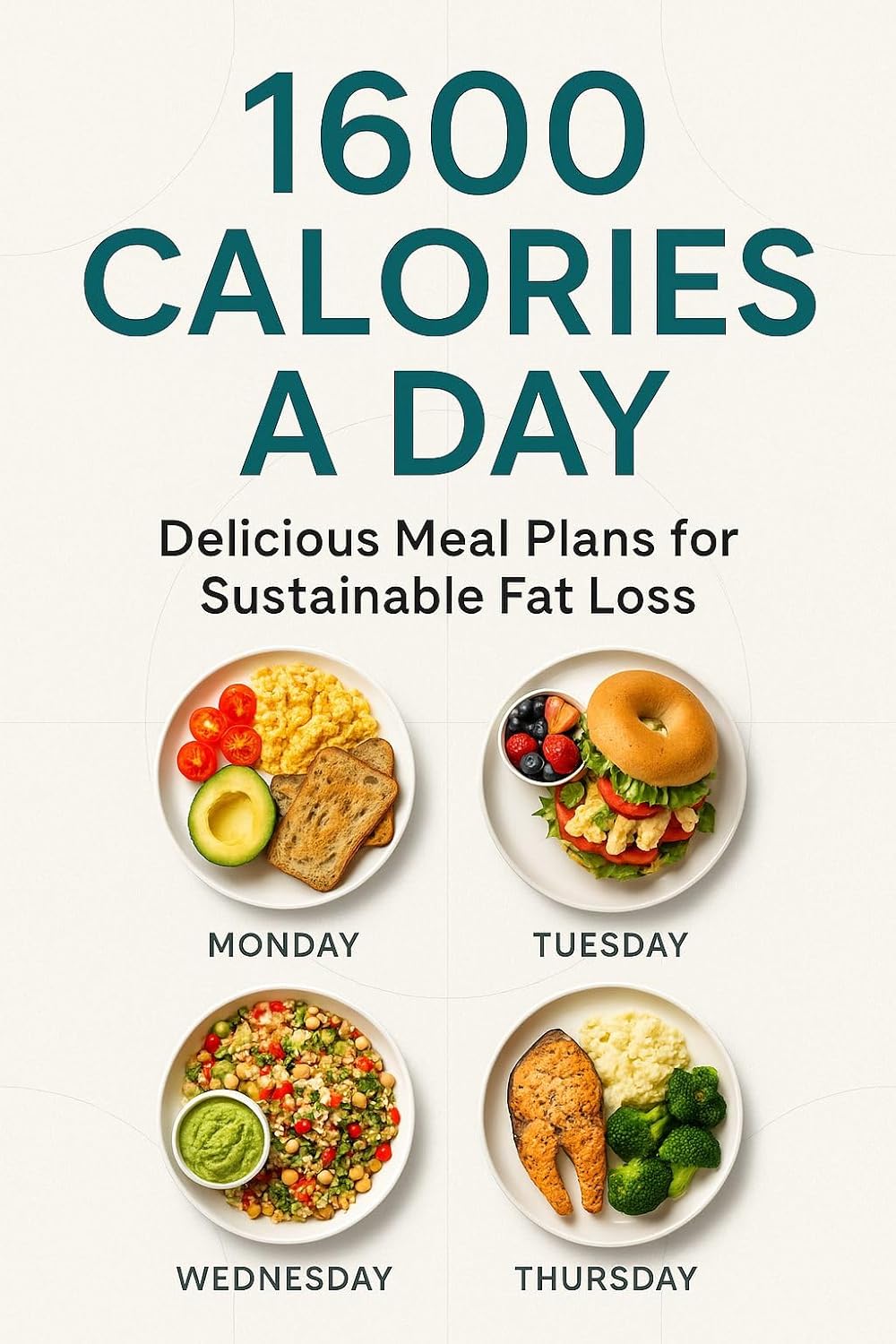 1600 Calories a Day: Delicious Meal Plans for Sustainable Fat Loss