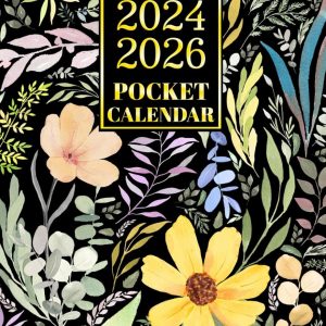 Pocket Calendar 2024-2026: 2 Year and Half Pocket Planner From July 2024 to December 2026