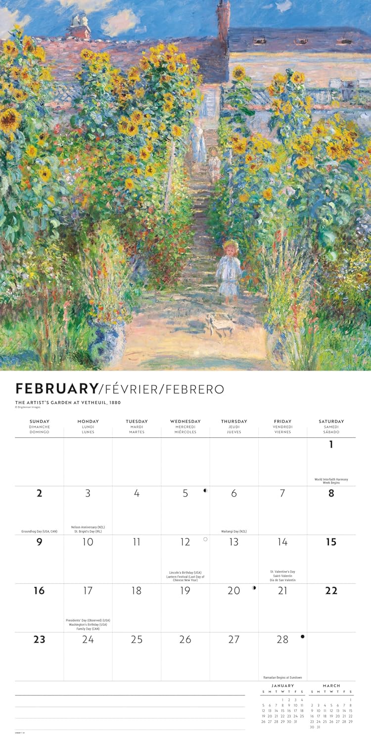 2025 Monet Wall calendar - Image 3
