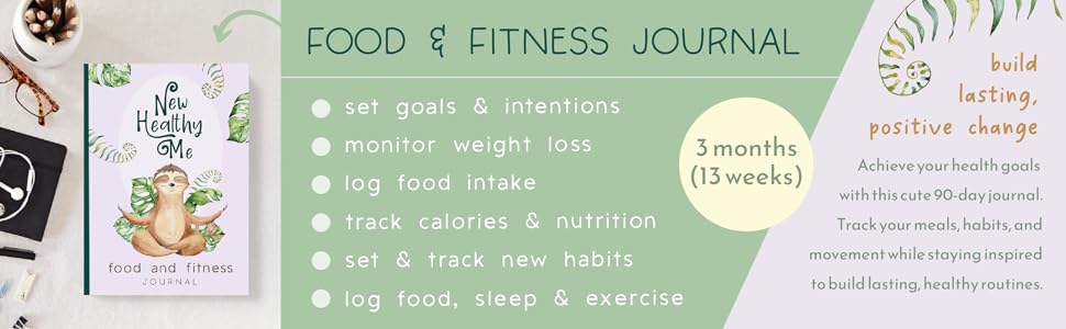 Food and Fitness Journal 3 Months