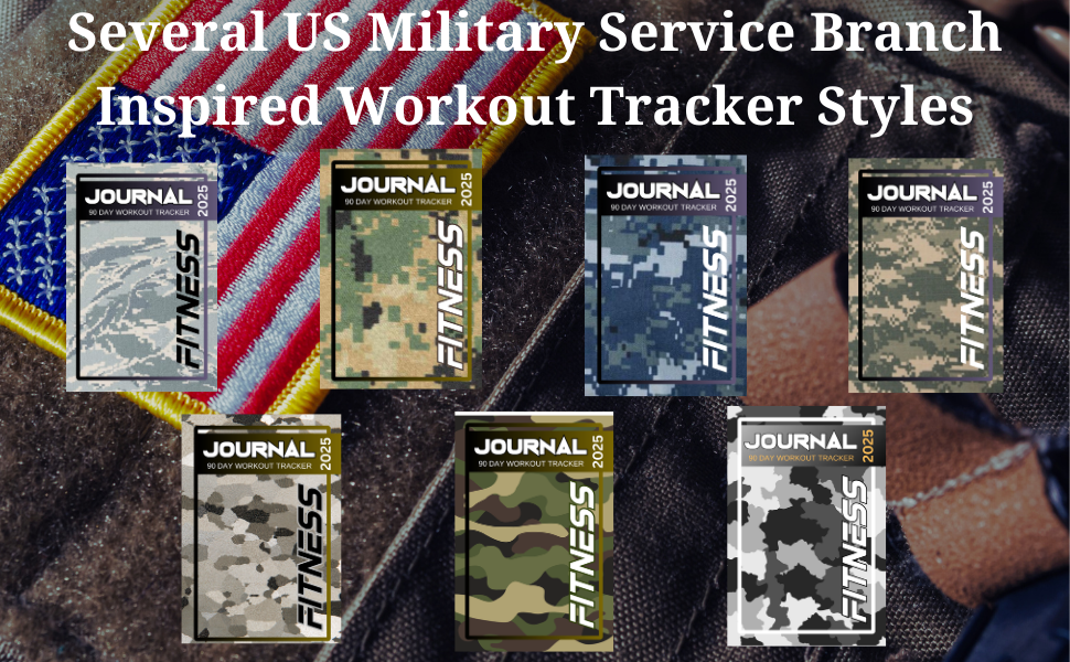 Special Edition US Military Inspires Workout Log Design