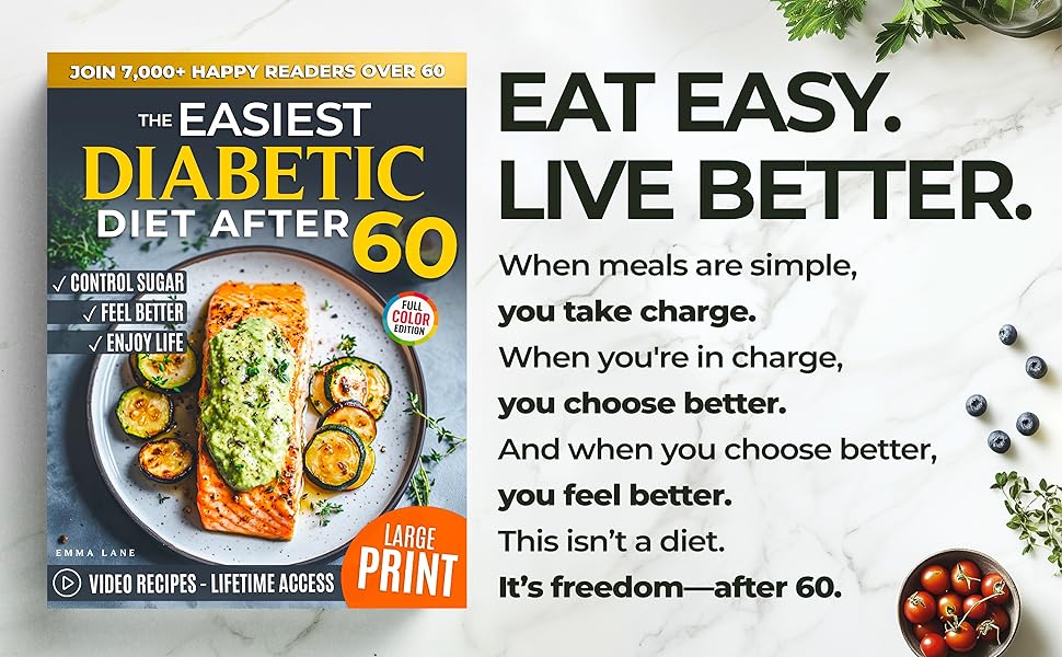 Diabetic cookbook for seniors over 60 Easy low-carb recipes to manage blood sugar