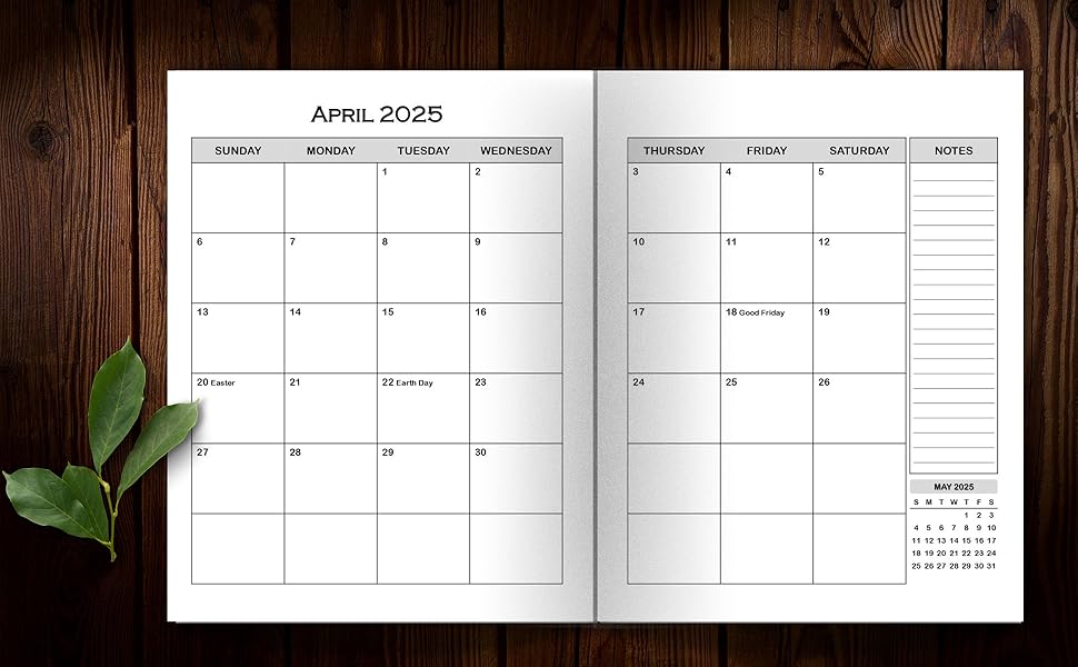 36 Month Planner with Holidays