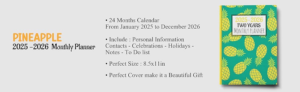 Detail pineaplle Planner