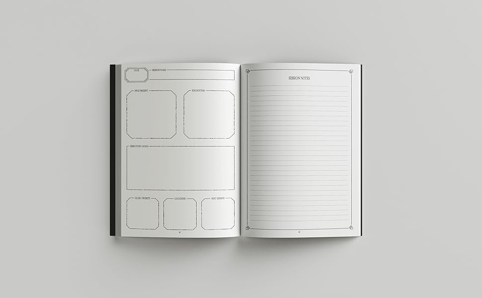 character notes session locations campaign loot items NPC players DM