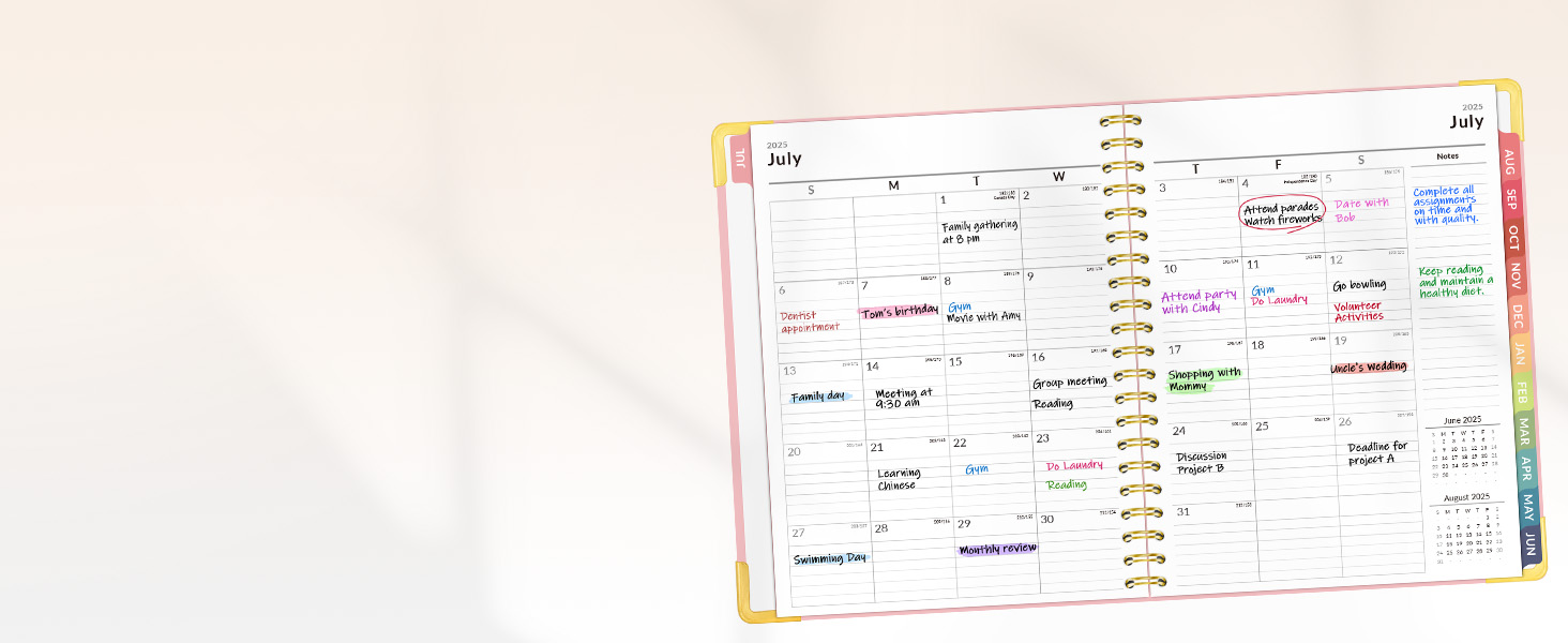 2025 weekly and monthly planner