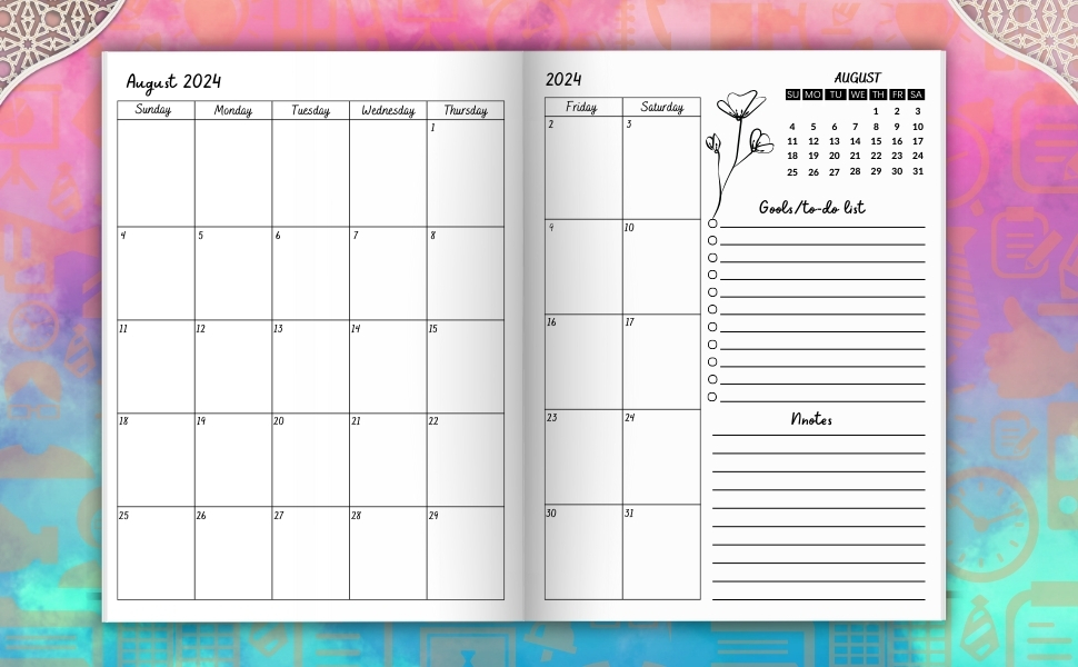 teacher lesson planner horizontal days