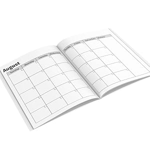 monthly calendar