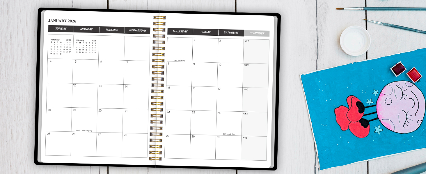 monthly calendar planner