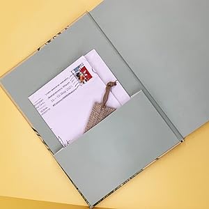 pocket with correspondence