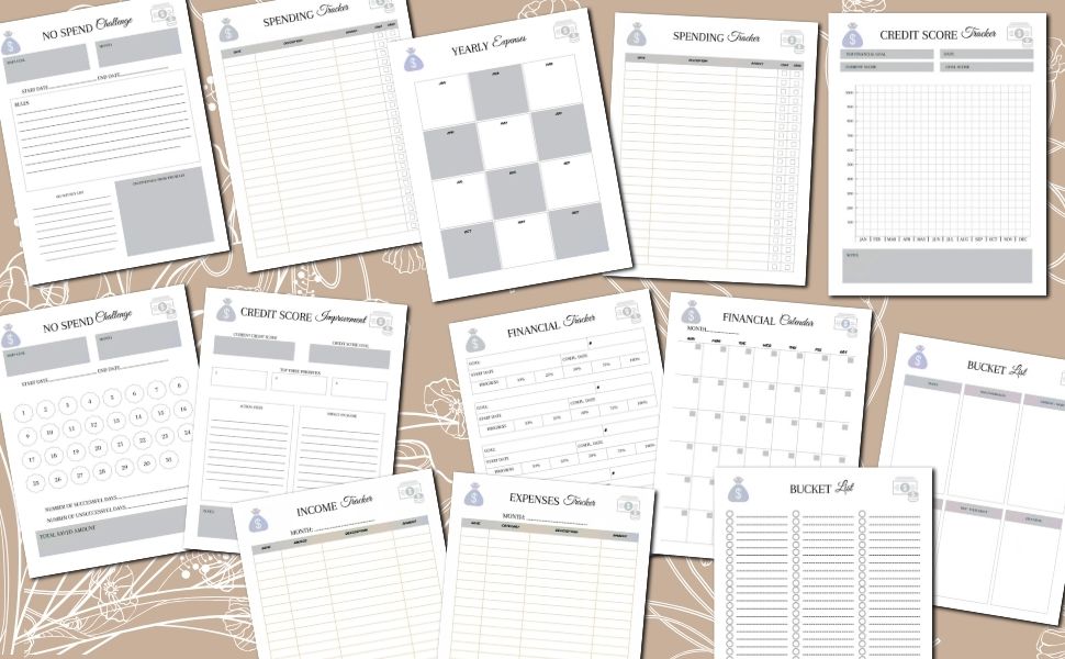 All in One Budget Planner 2025 Monthly Bill Organizer for 12 Months Includes Calendar & Holidays