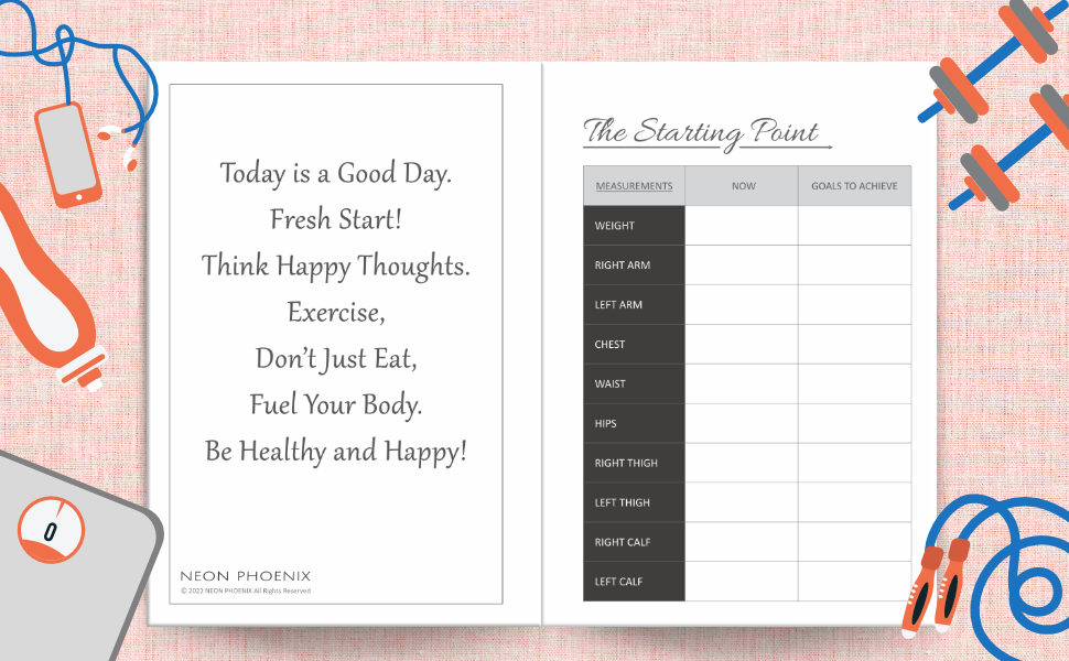 food and fitness journal women weight loss journal