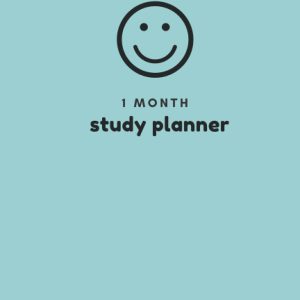 Baby Blue Smile Study Planner: 10 minute study planner/31days/1 month/planner/back to school/ academic planner (Smile 10 Minute Study Planner (1 Month))