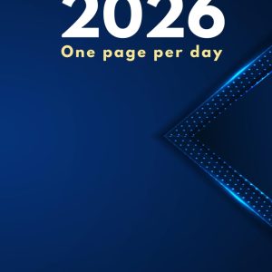 Daily Diary 2026 One Page Per Day: From January 2026 To December 2026/ 365 Days Fully Lined with months tab