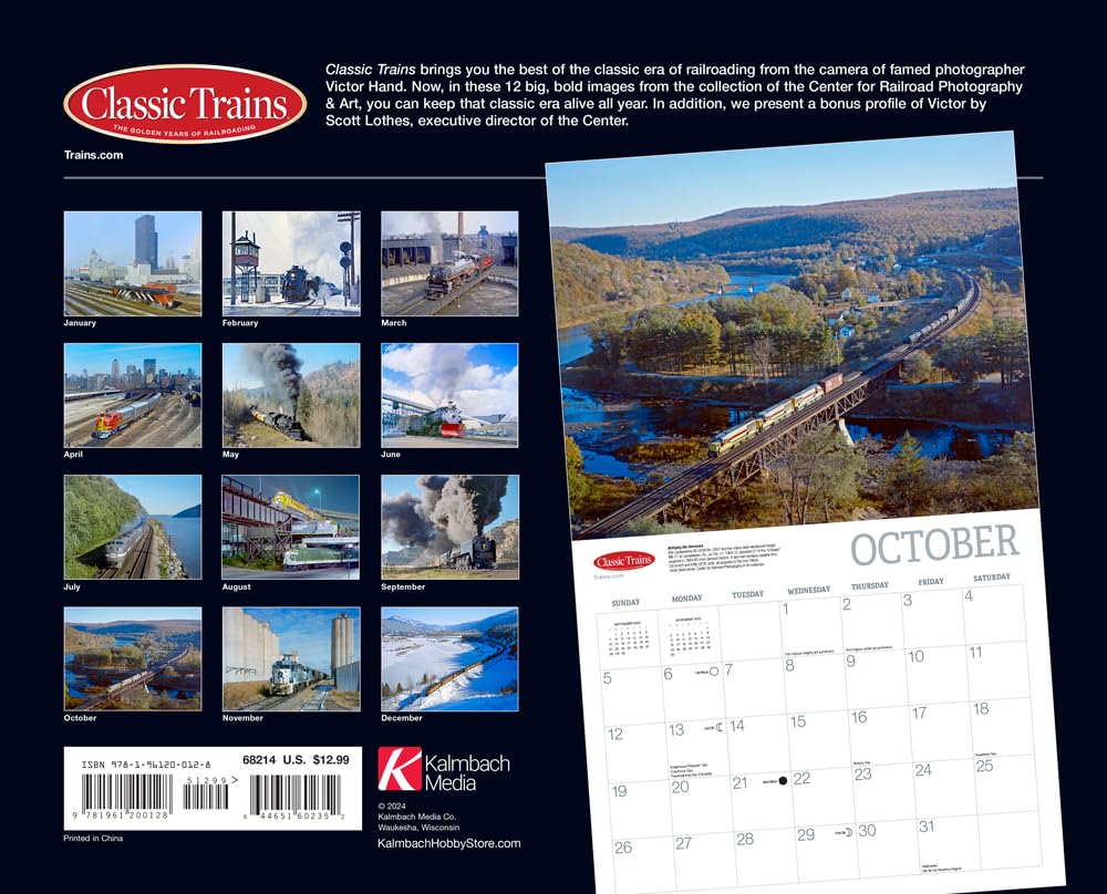 Classic Trains 2025 Calendar - Image 2